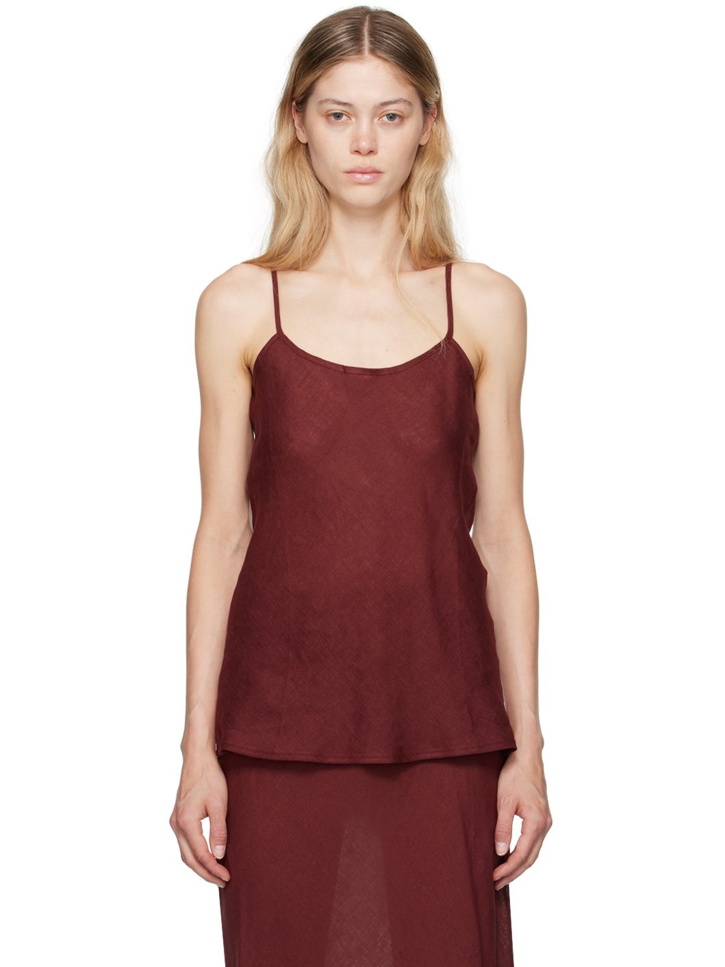 Burgundy Dydine Tank Top - 1