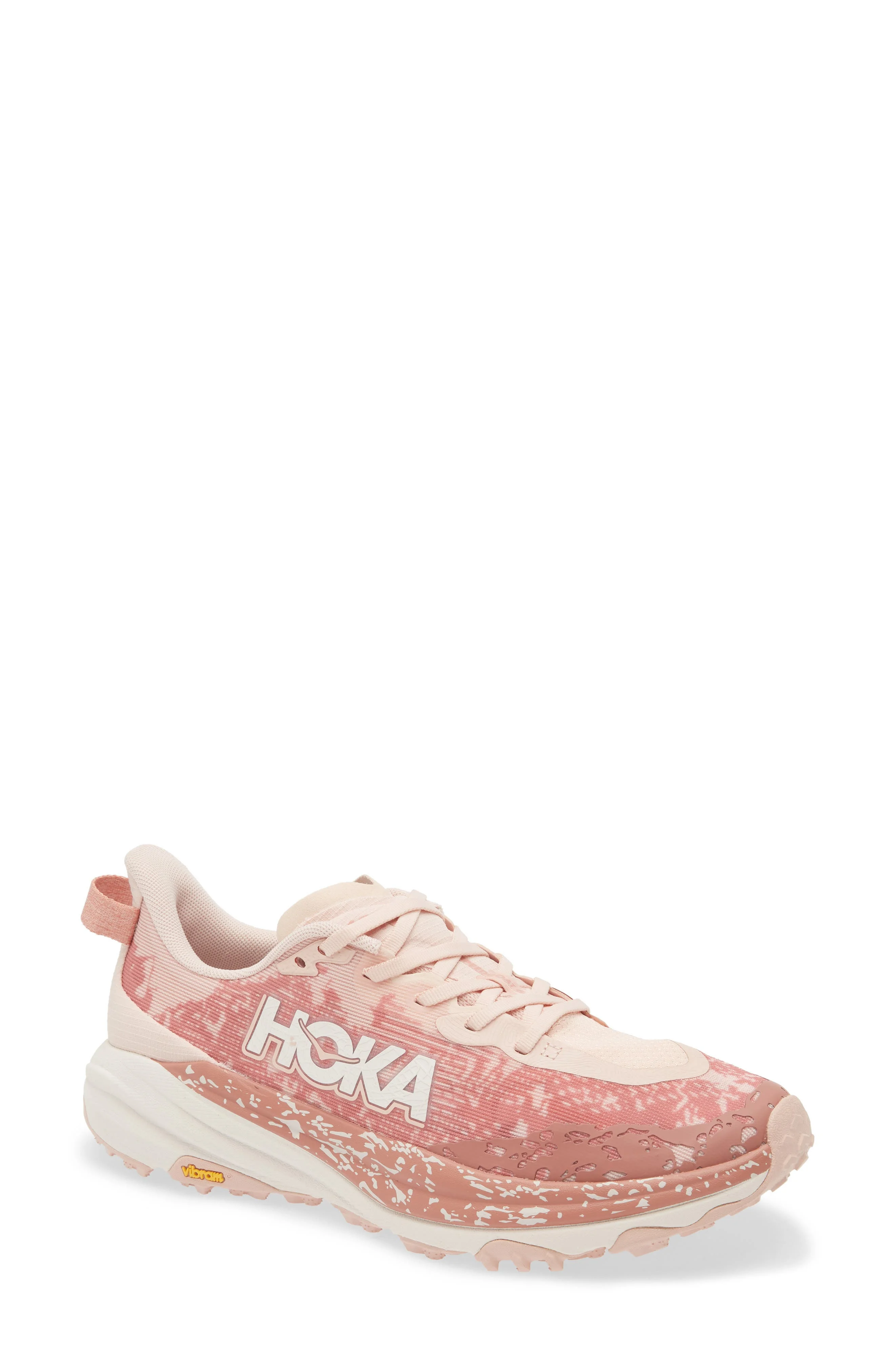 HOKA Speedgoat 6 Trail Running Shoe in Rose Latte /Blush at Nordstrom - 1
