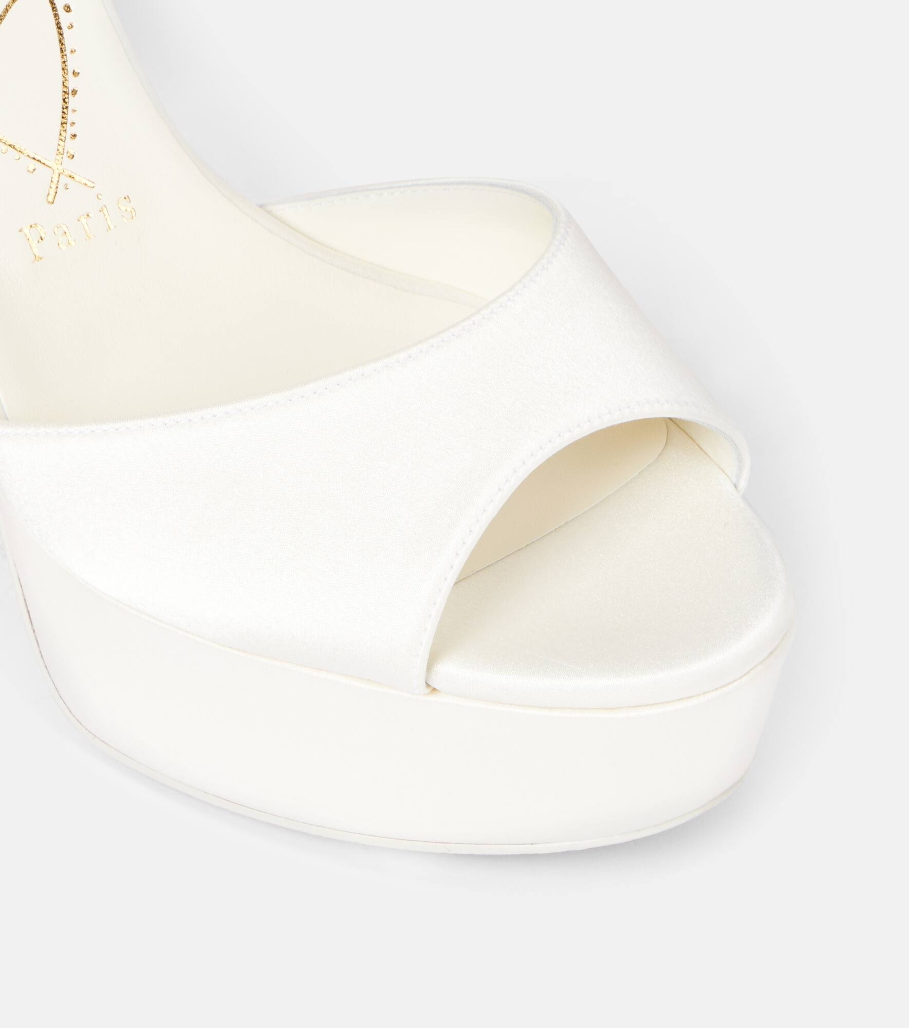 Bridal Sandaloo 130 crepe satin sandals - 5