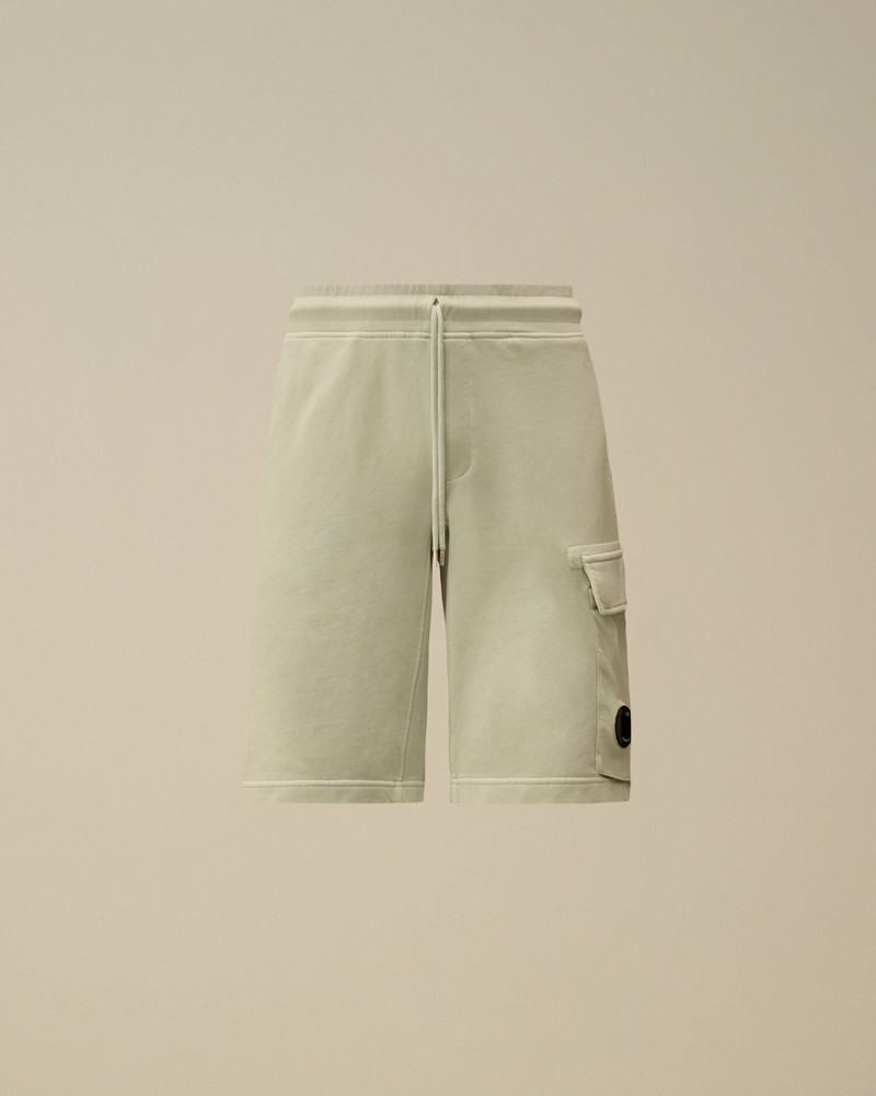 Cotton Diagonal Fleece Cargo Sweatshorts 1