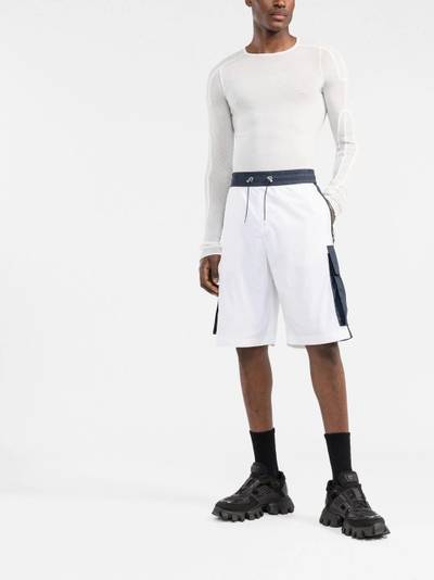 Balmain colour-block cargo shorts outlook