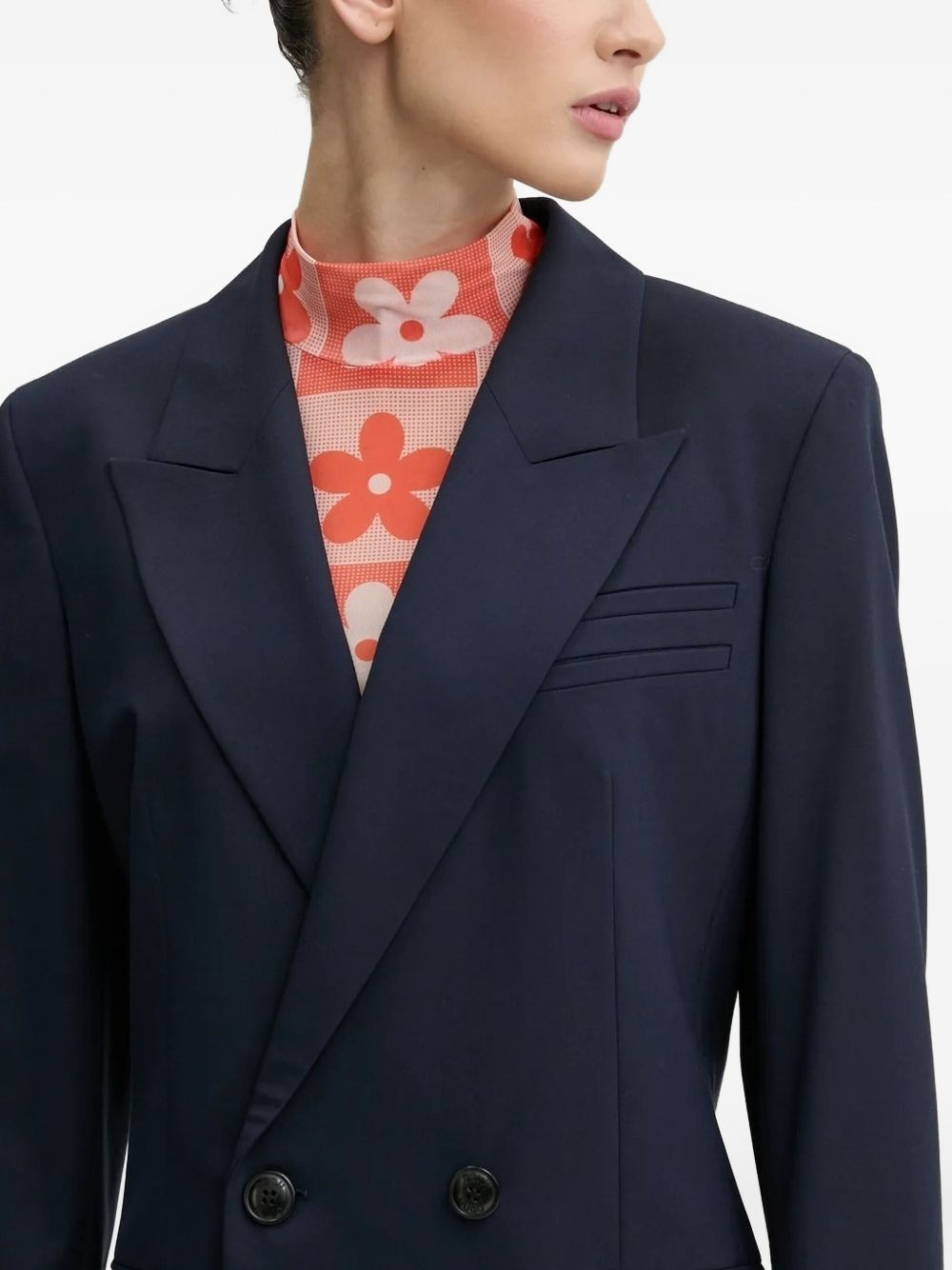 double-breasted suit jacket - 3