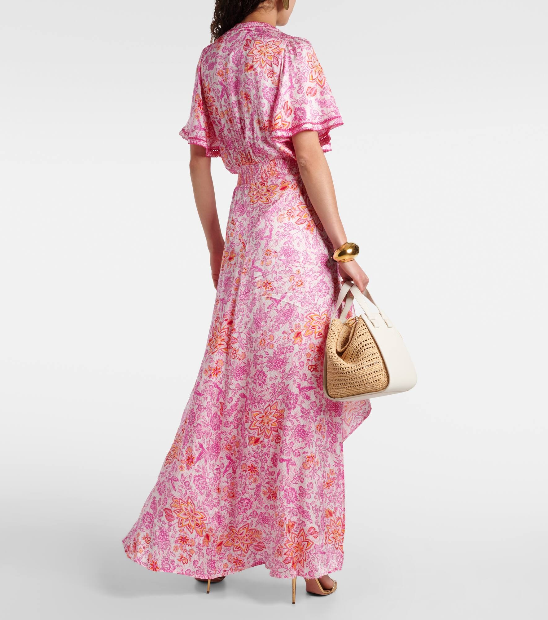 Mabelle floral satin maxi dress - 3