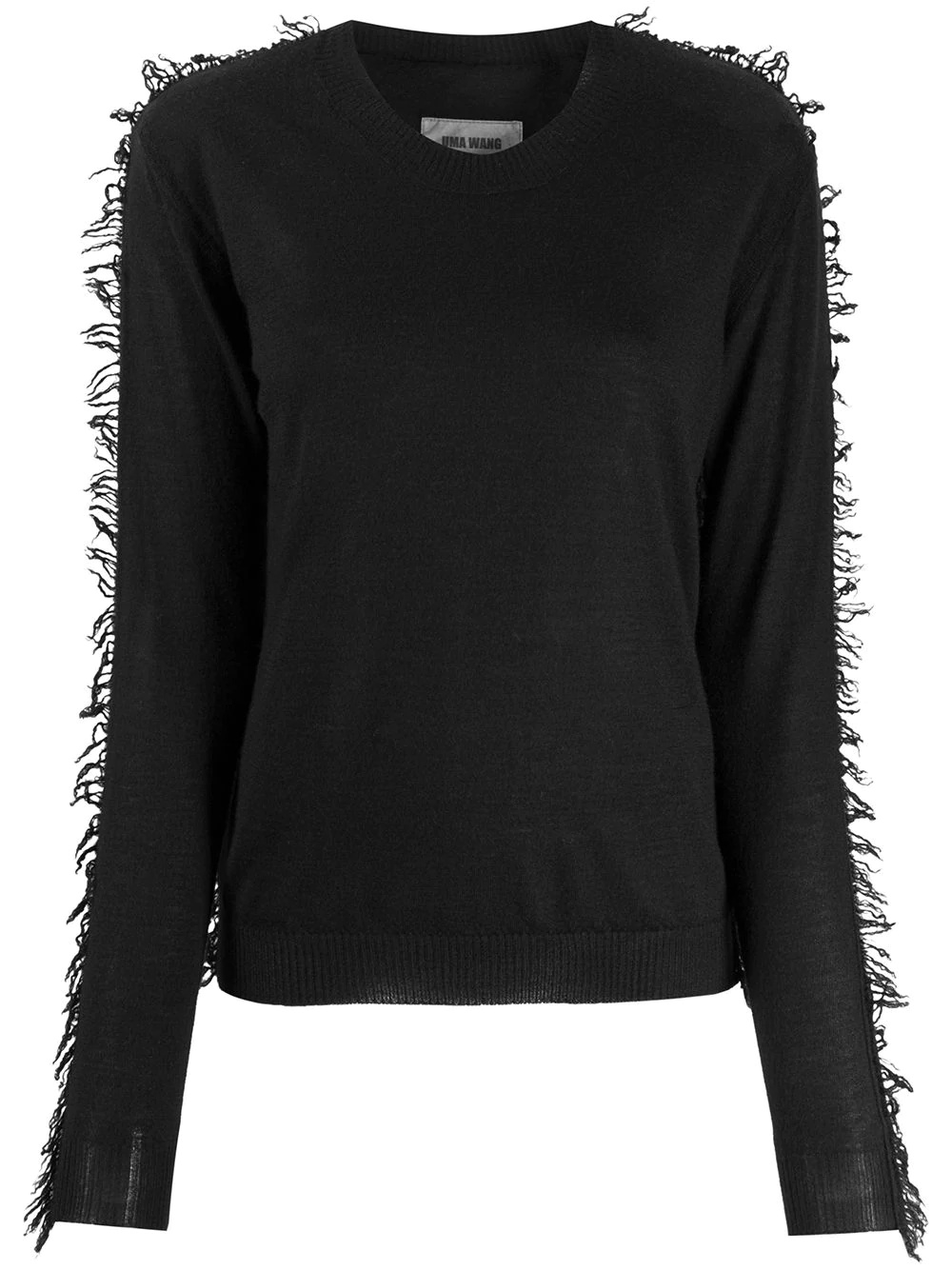 fringed cashmere jumper - 1