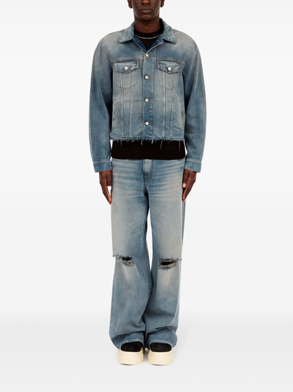 cotton denim jacket - 2