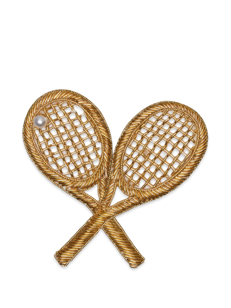tennis-racket brooch 1