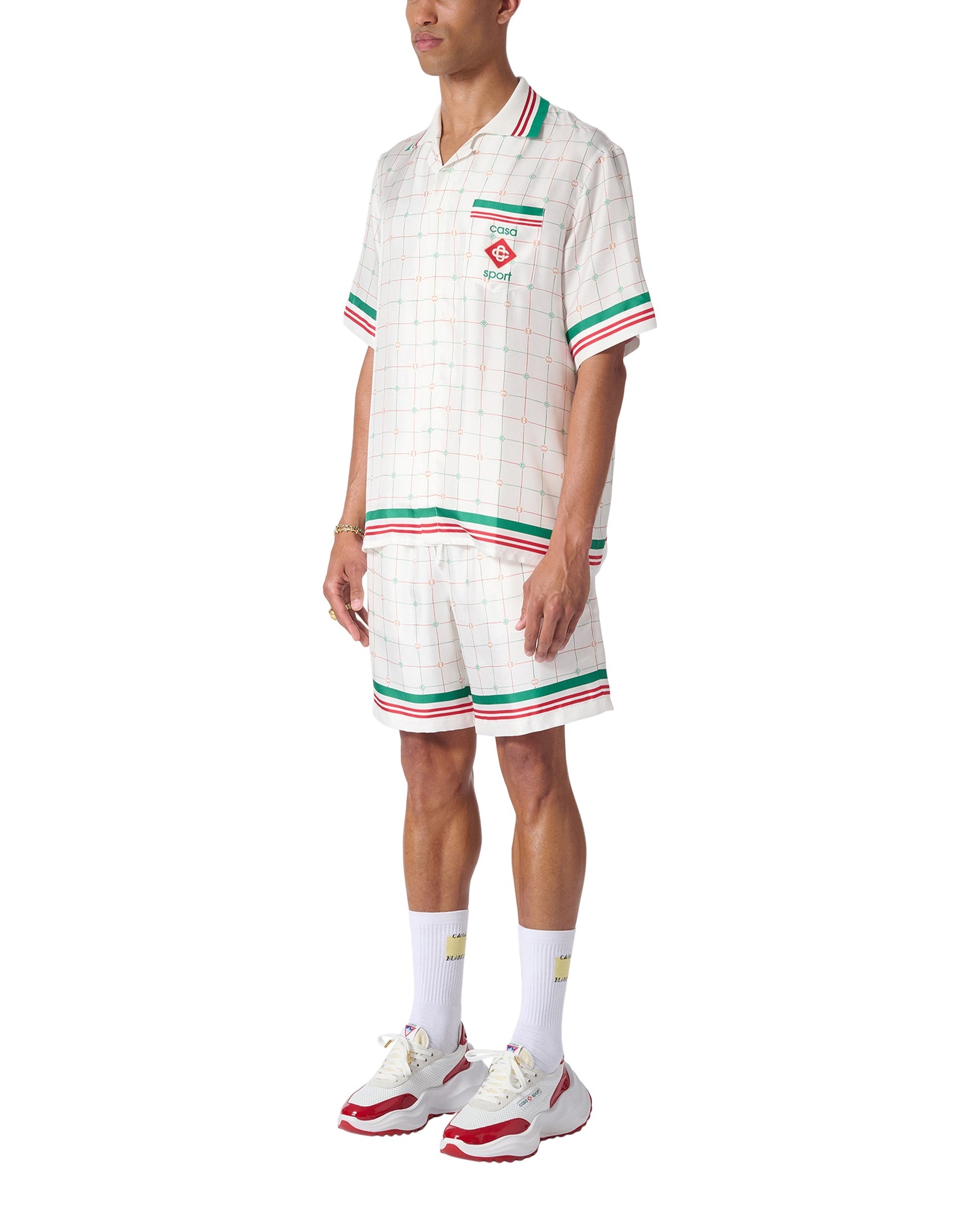 Tennis Club Check Silk Shirt - 4