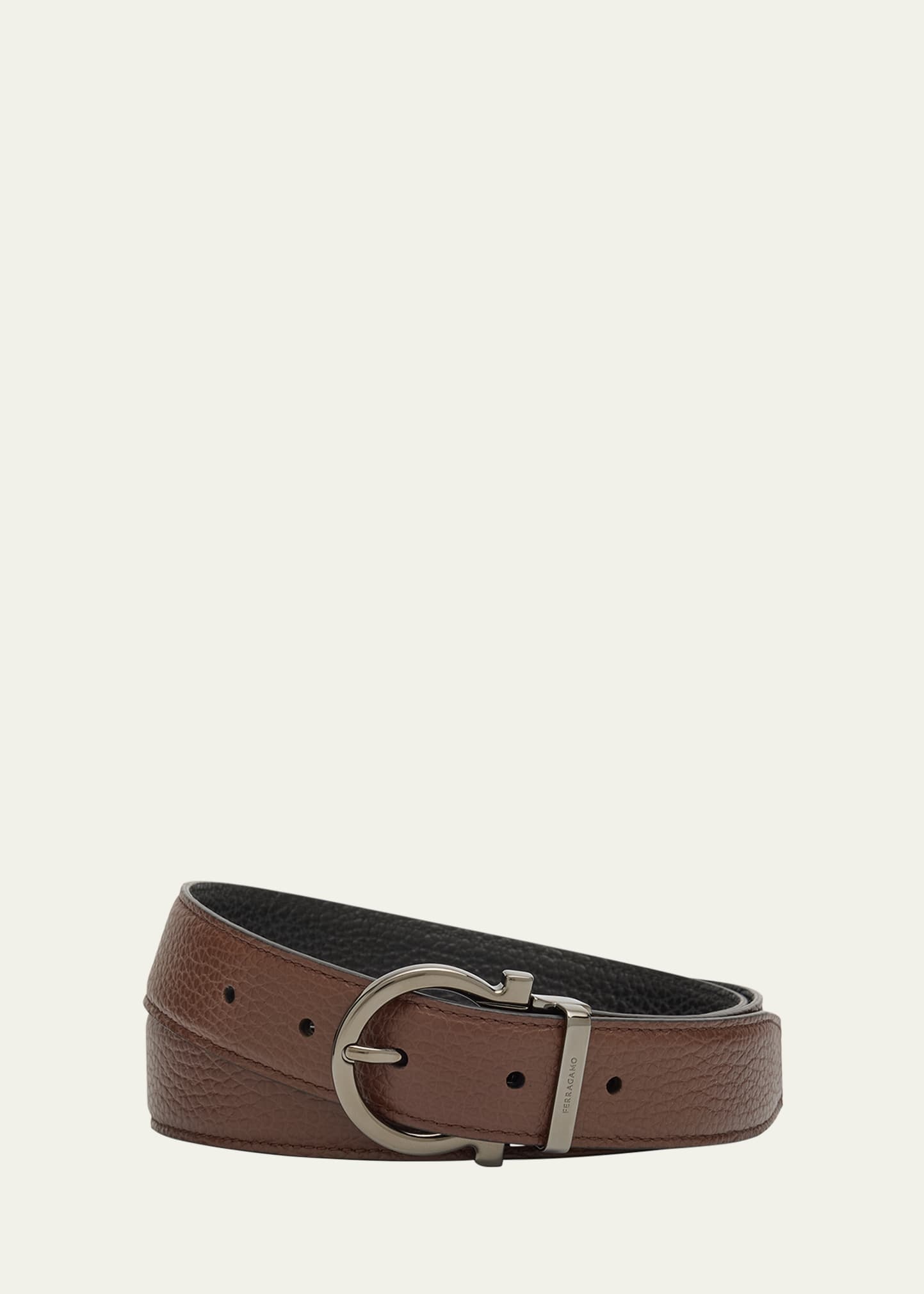 Men's Gancio-Buckle Reversible Leather Belt - 1