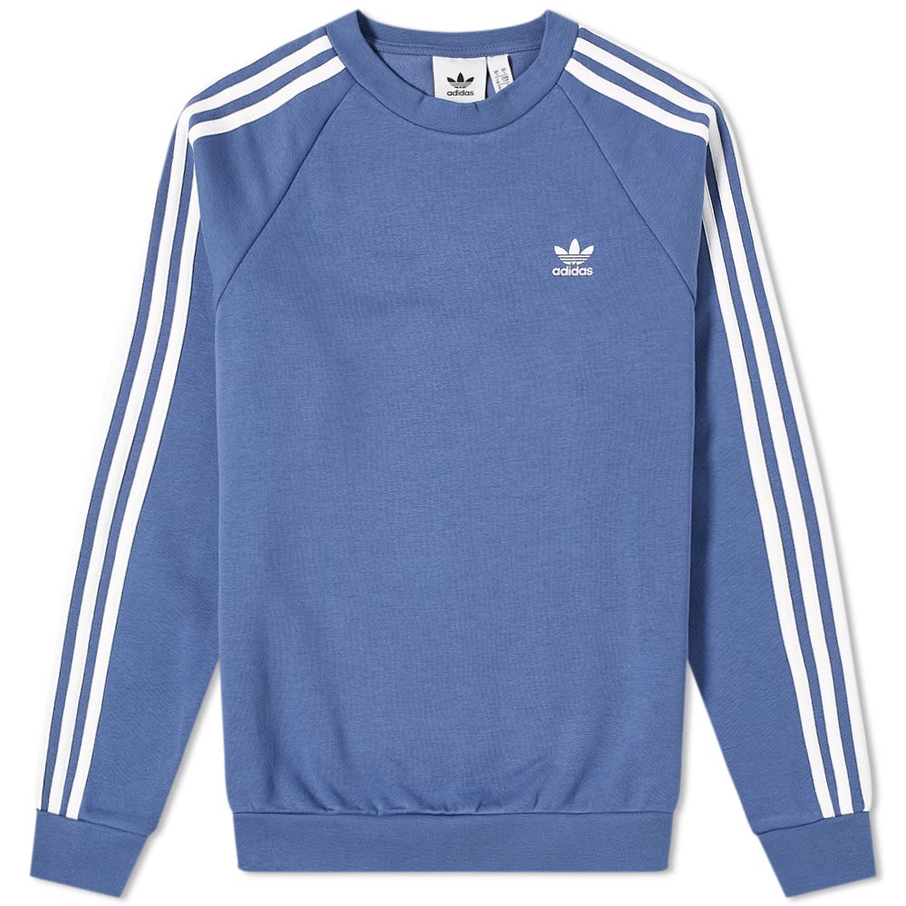 Adidas 3 Stripe Crew Sweat - 1