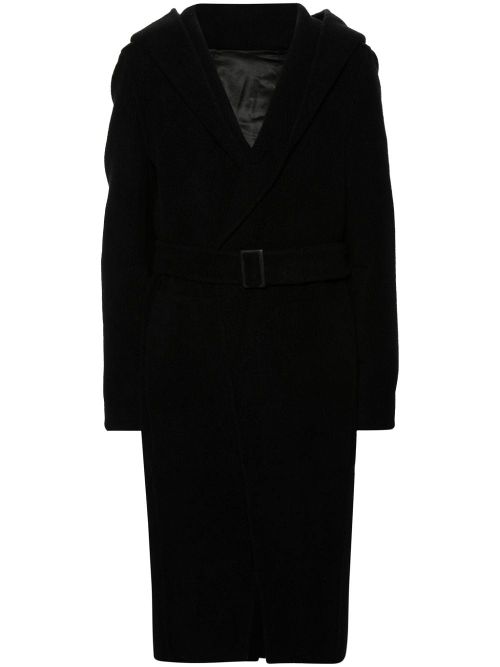 Slim Hoodie cashmere coat - 1