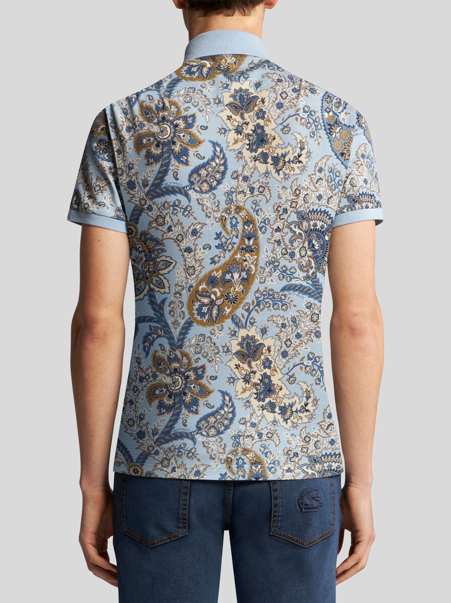 FLORAL PAISLEY POLO SHIRT - 4