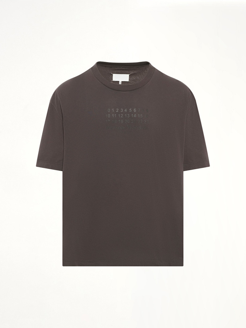 Maison Margiela Maison Margiela Logo T-Shirt in Mink outlook