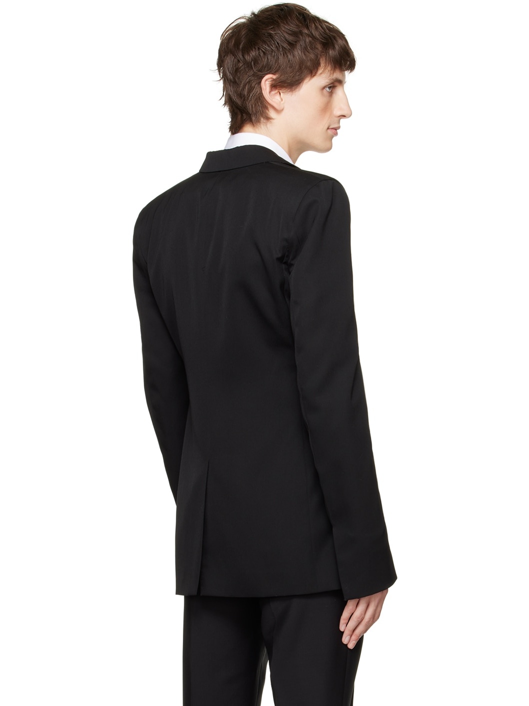 Black Notched Blazer - 3