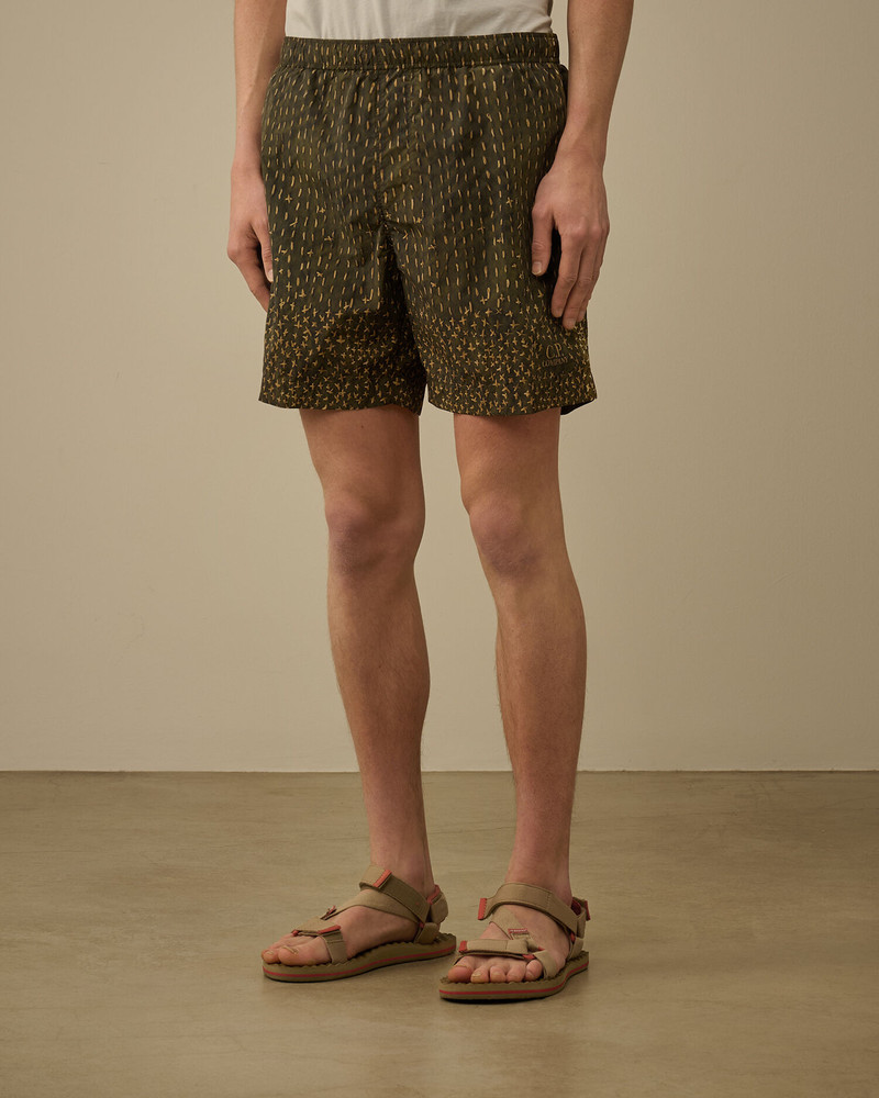 Flatt Nylon Sashiko Printed Swim Shorts 3