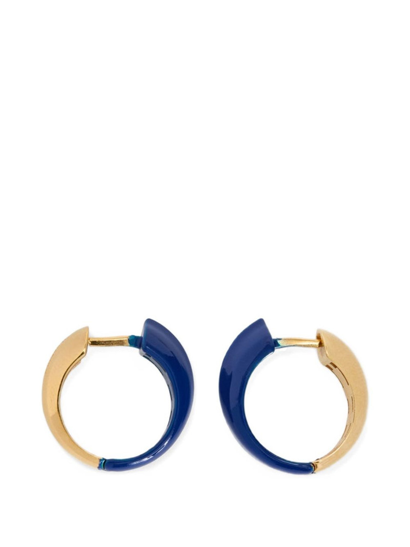 logo hoop earrings 1