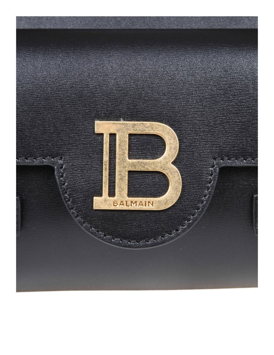 BALMAIN LEATHER SHOULDER BAG - 6