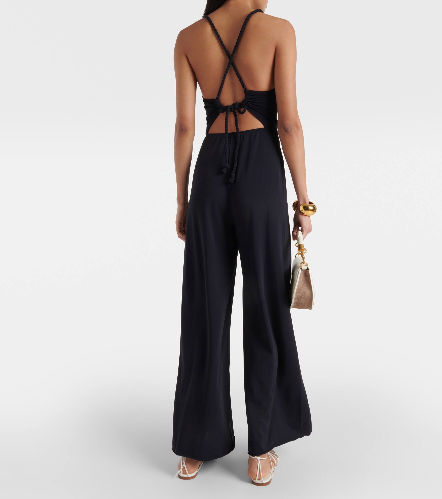 Donna halterneck jersey jumpsuit - 3