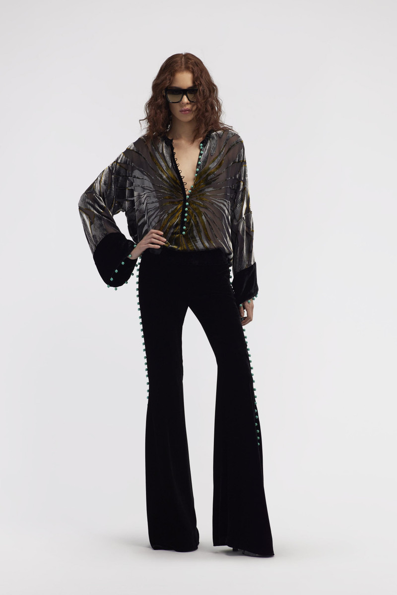 Roberto Cavalli Flare Black Trousers outlook