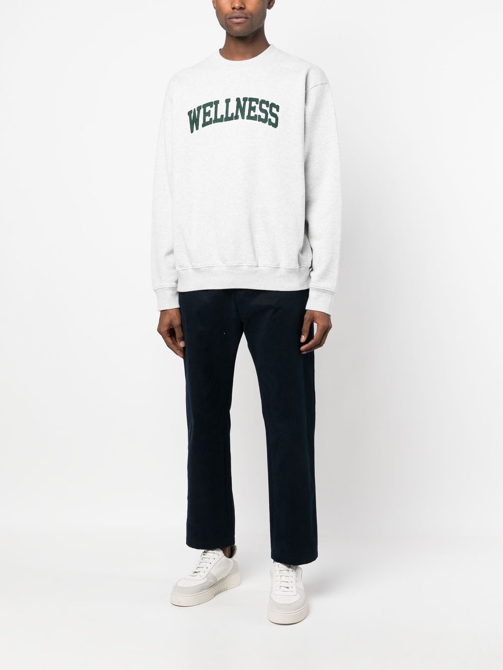 Wellness-print crew-neck sweatshirt - 3