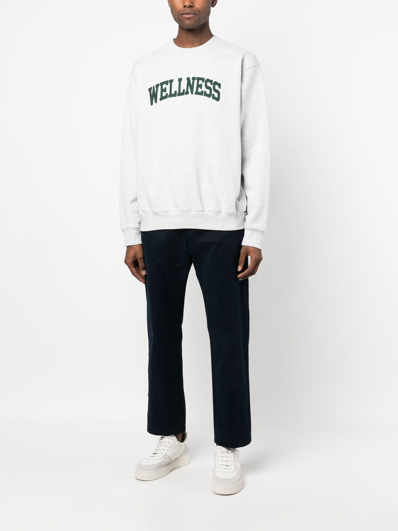 Sporty & Rich Wellness-print crew-neck sweatshirt outlook