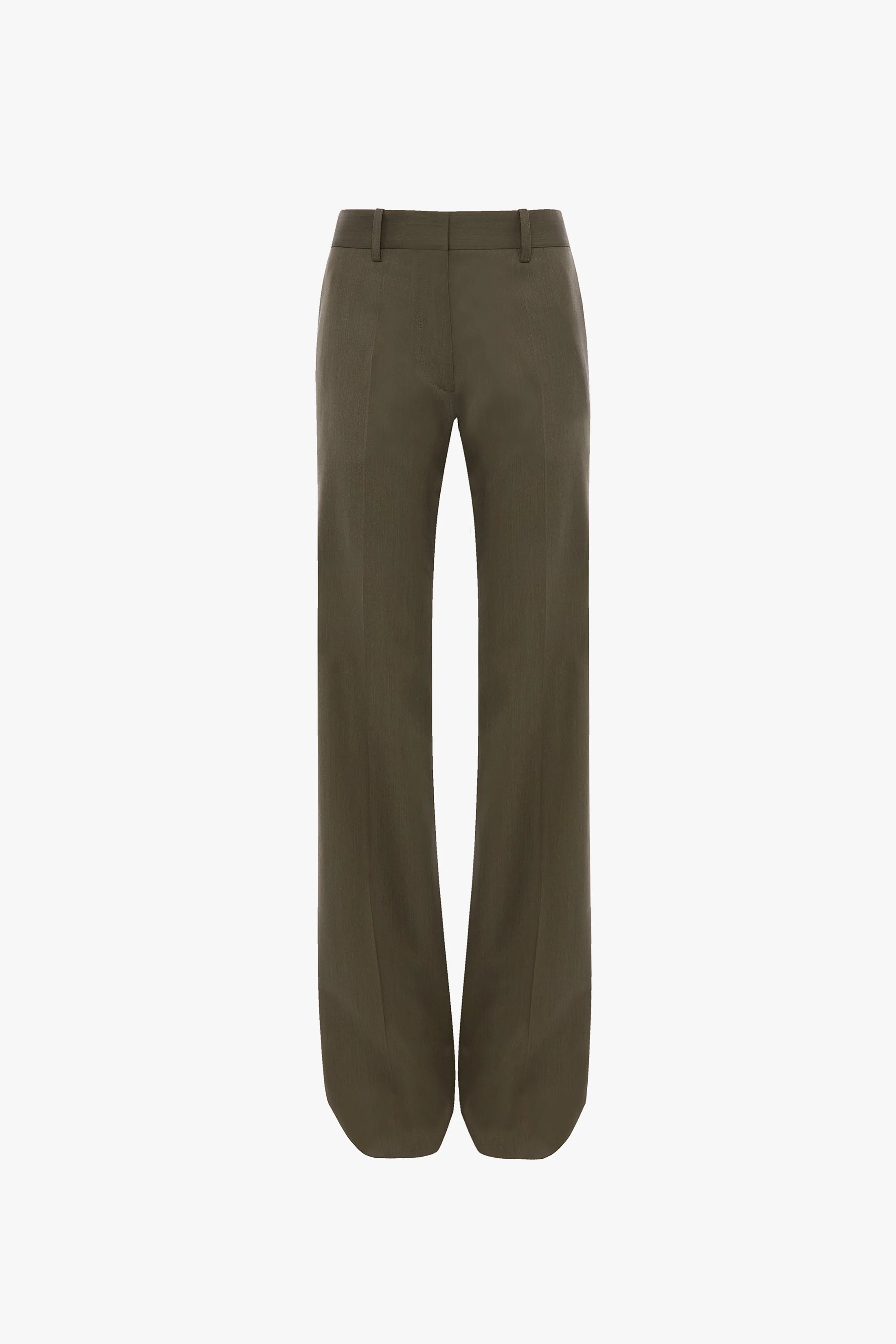 Tailored Straight Leg Trouser In Sage Melange - 1