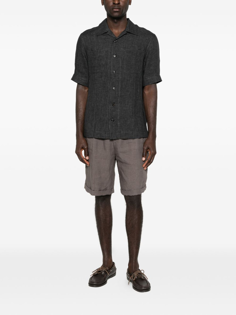 Brunello Cucinelli pocket linen shirt outlook