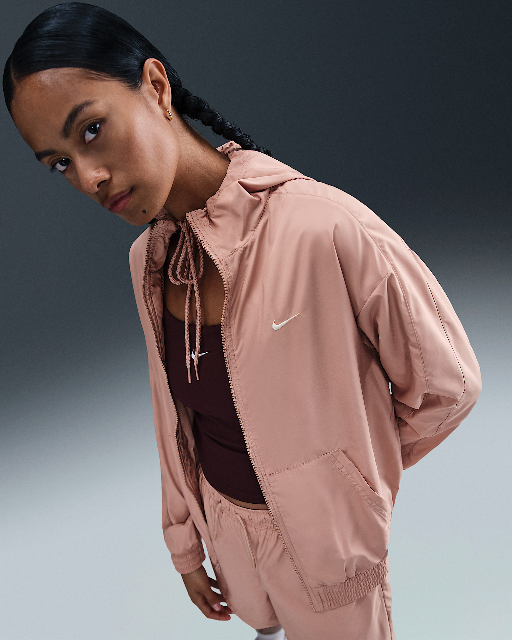 Nike Sportswear Classic Wovens Women's Loose UV Hooded Jacket - 3
