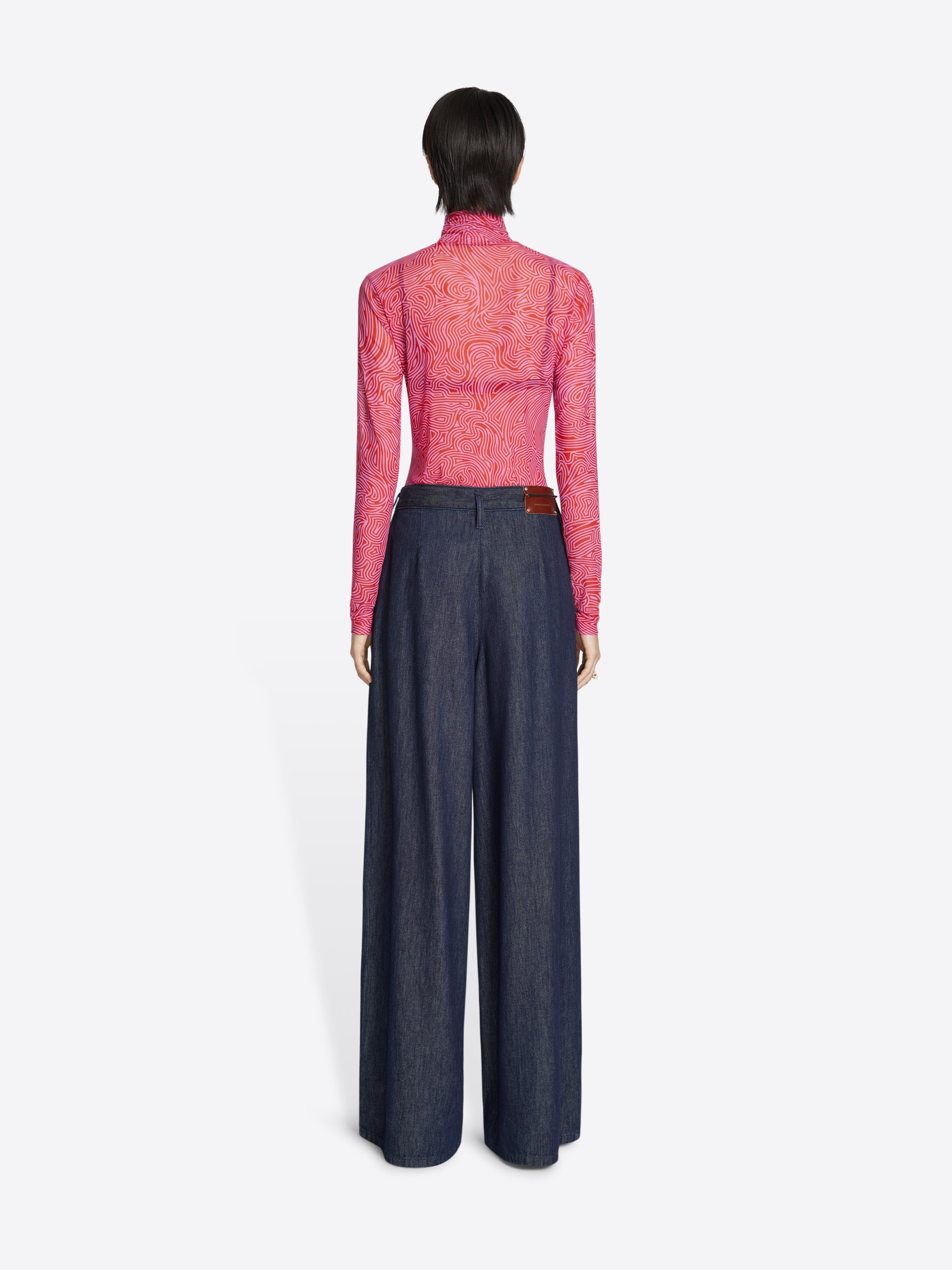 SHEER TURTLENECK TEE - 4