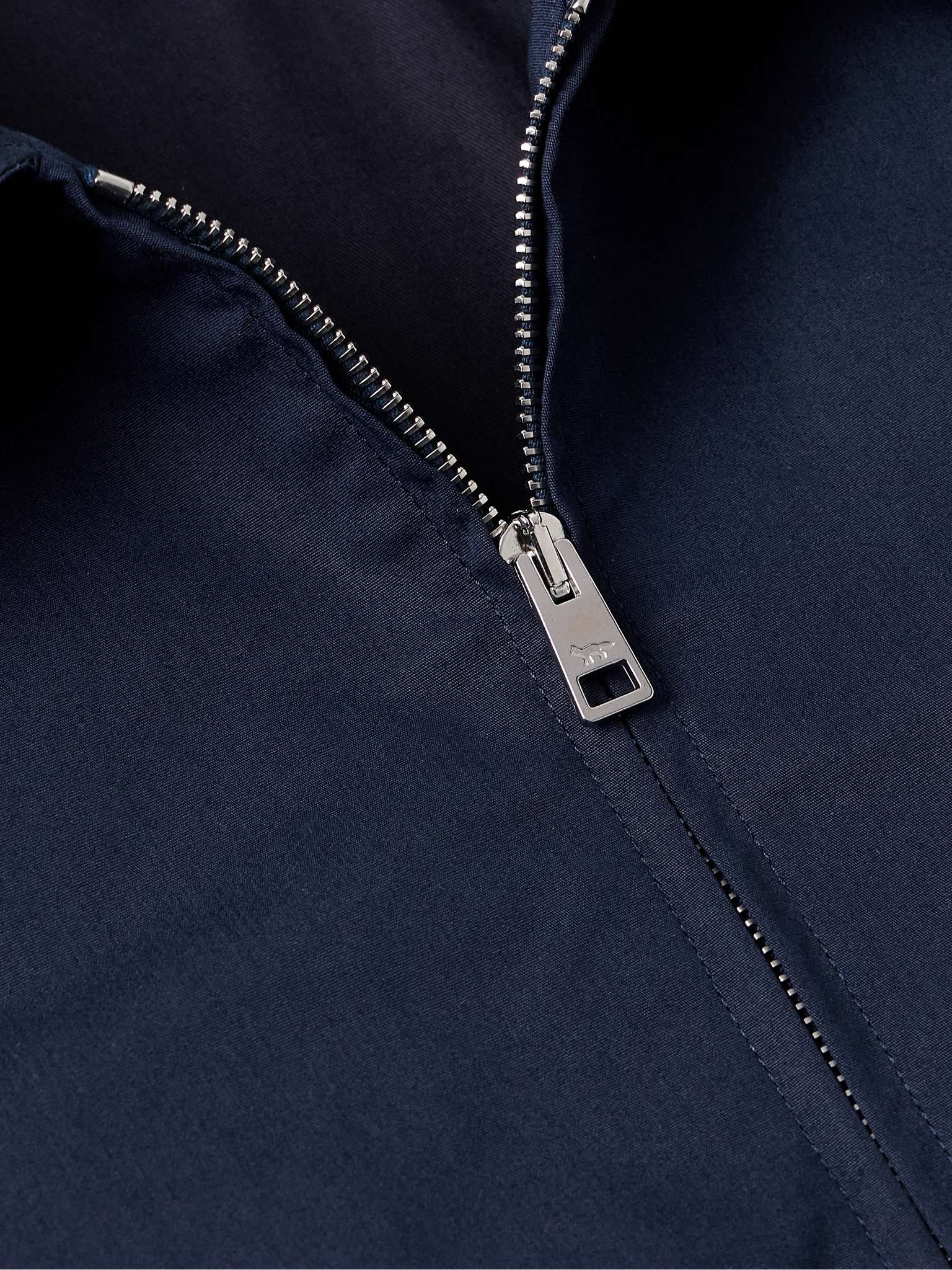 Logo-Appliquéd Cotton-Blend Harrington Jacket - 5