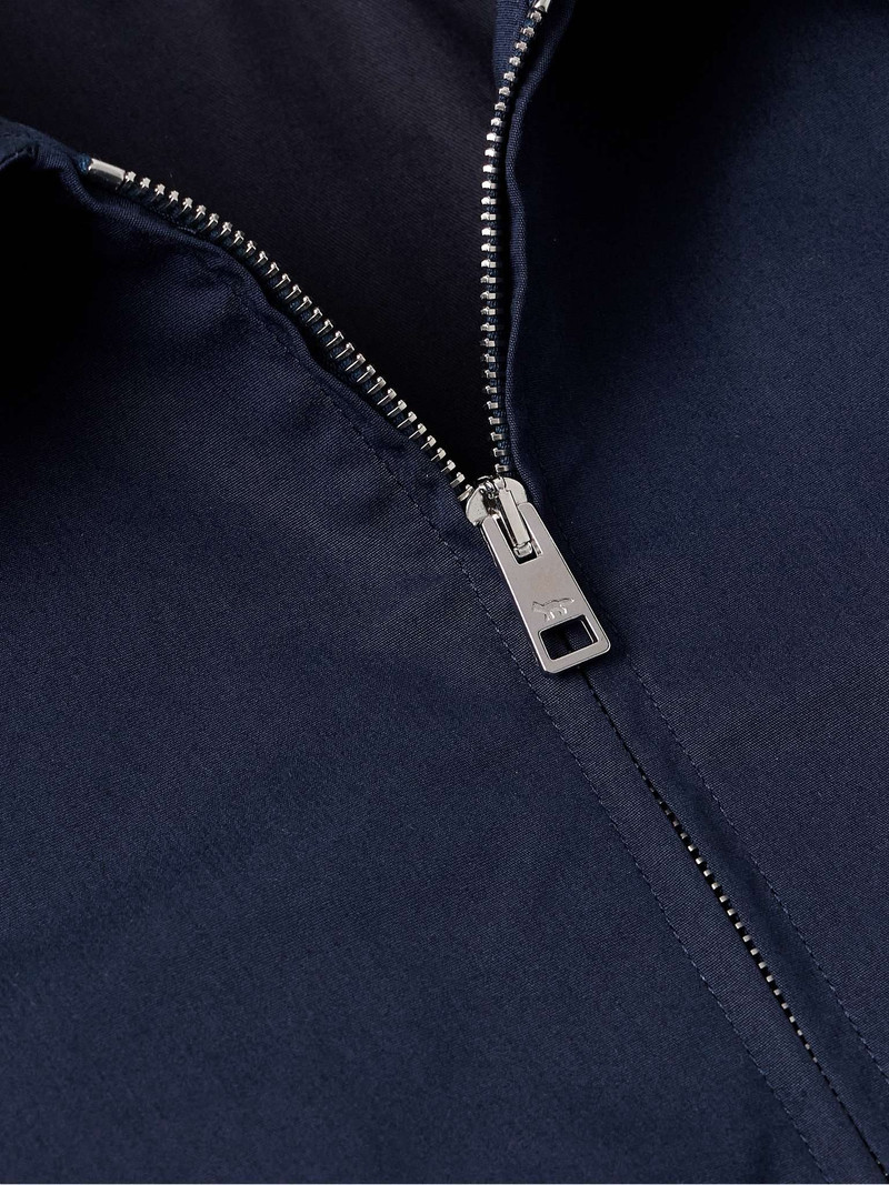 Logo-Appliquéd Cotton-Blend Harrington Jacket 5