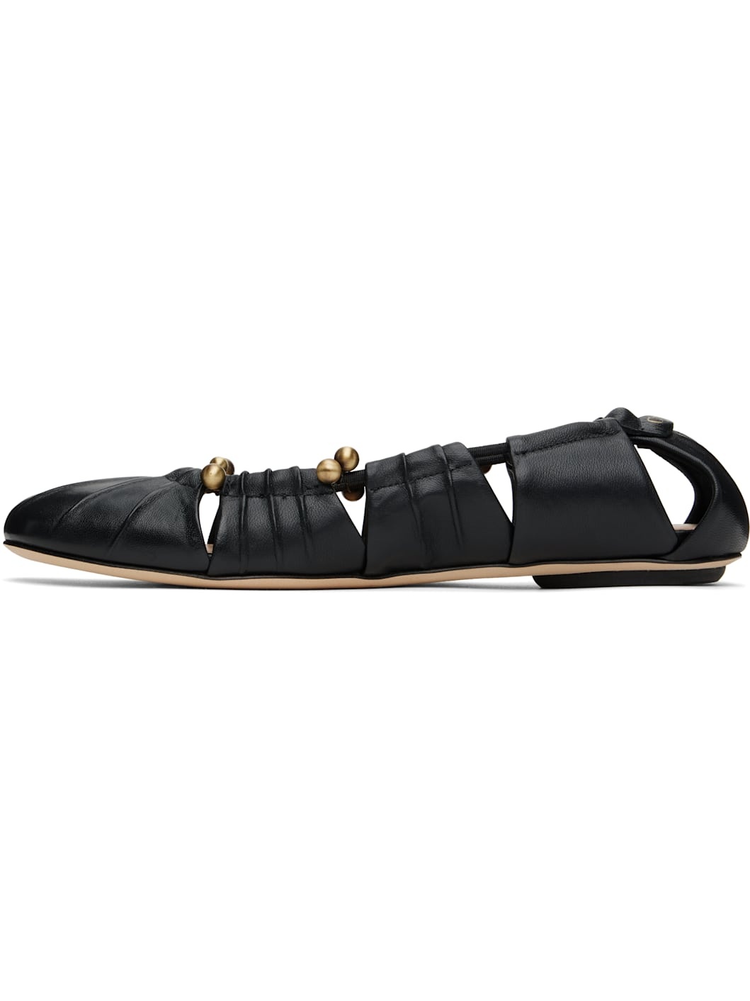 Black Luna Ballerina Flats - 3