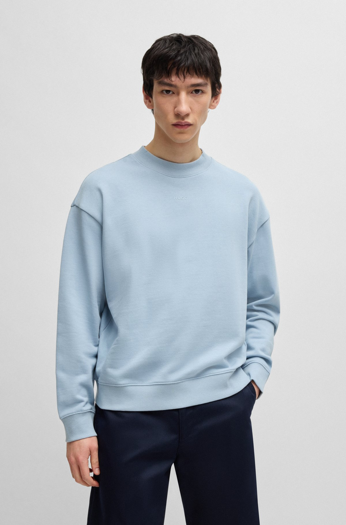 RELAXED-FIT SWEATSHIRT IN COTTON TERRY WITH LOGO PRINT - 2