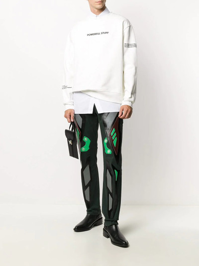 Xander Zhou embroidered crew neck sweatshirt  outlook