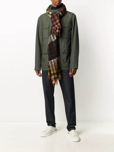 Faliero Sarti tartan knit scarf outlook