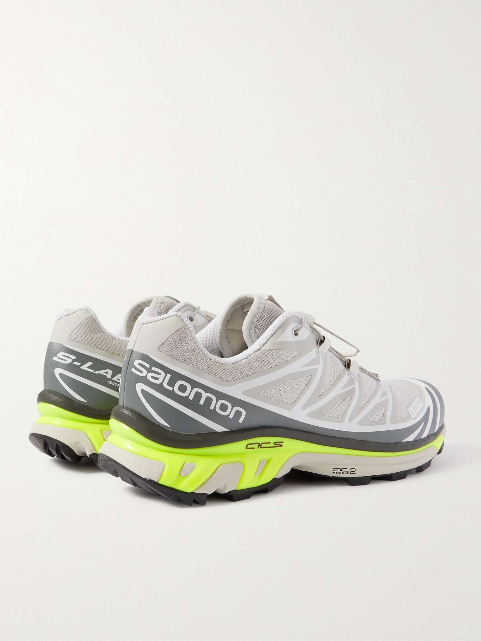 XT-6 Advanced Rubber-Trimmed Coated-Mesh Running Sneakers - 5