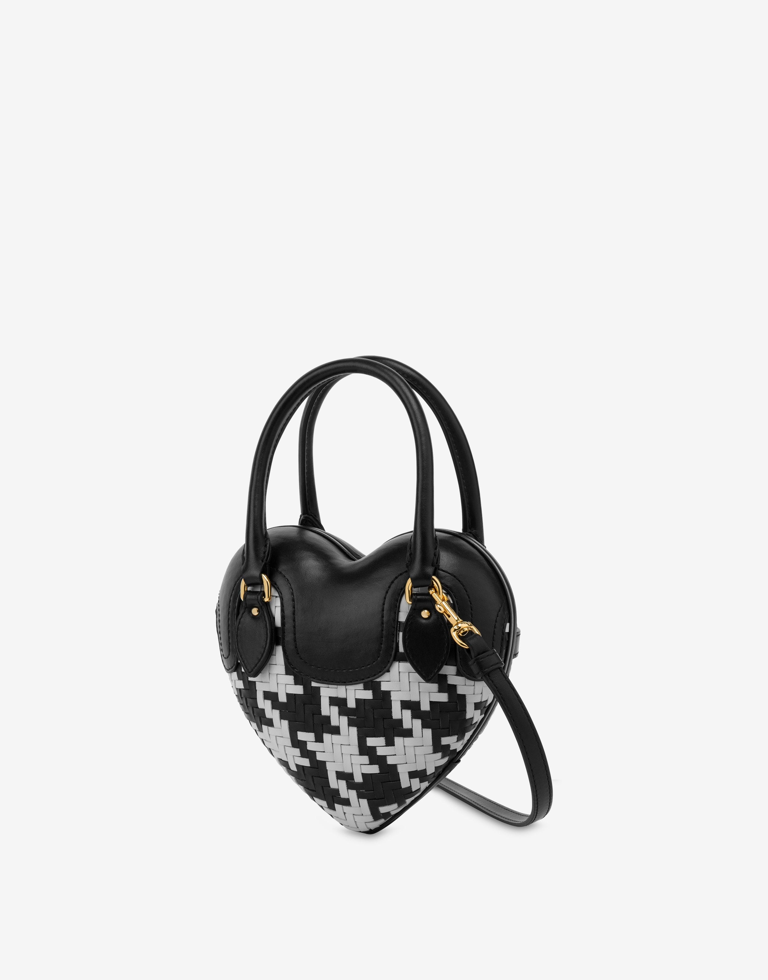 HOUNDSTOOTH MOSCHINO HEARTBEAT BAG - 2