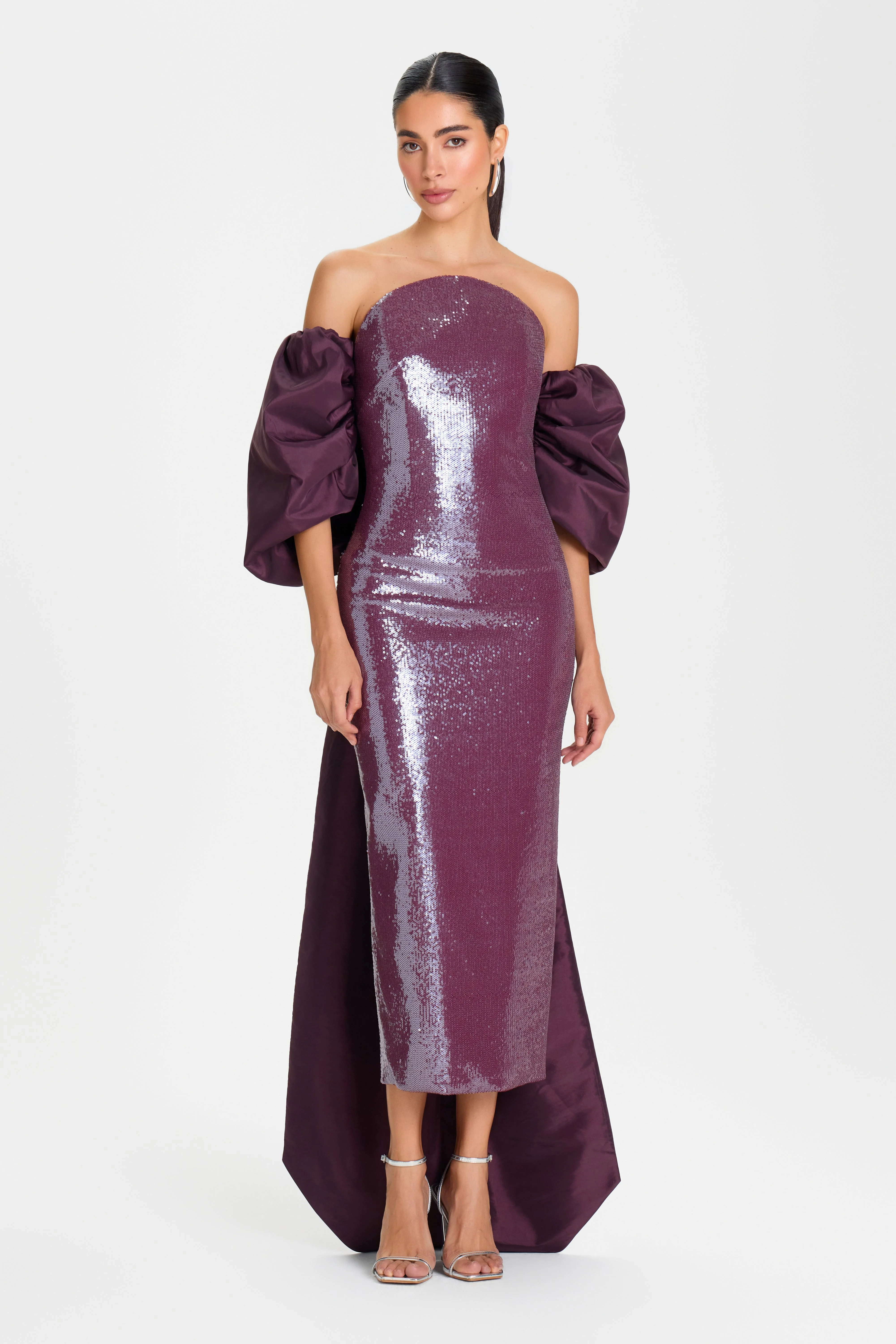 Layla Burgundy Dress - 1