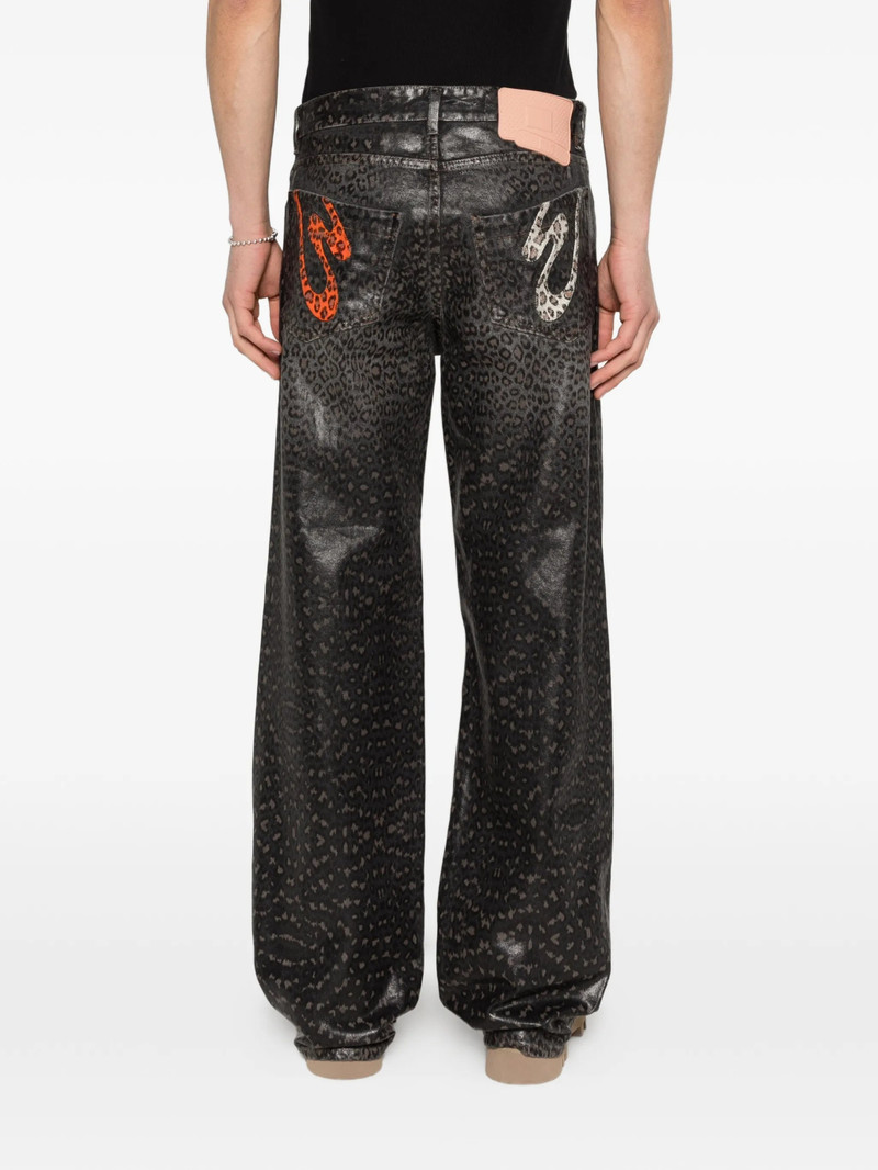 Pdf Leopard Print Denim Jeans 4