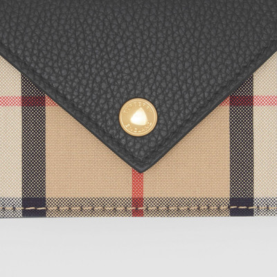 Burberry Vintage Check and Leather Card Case with Strap outlook