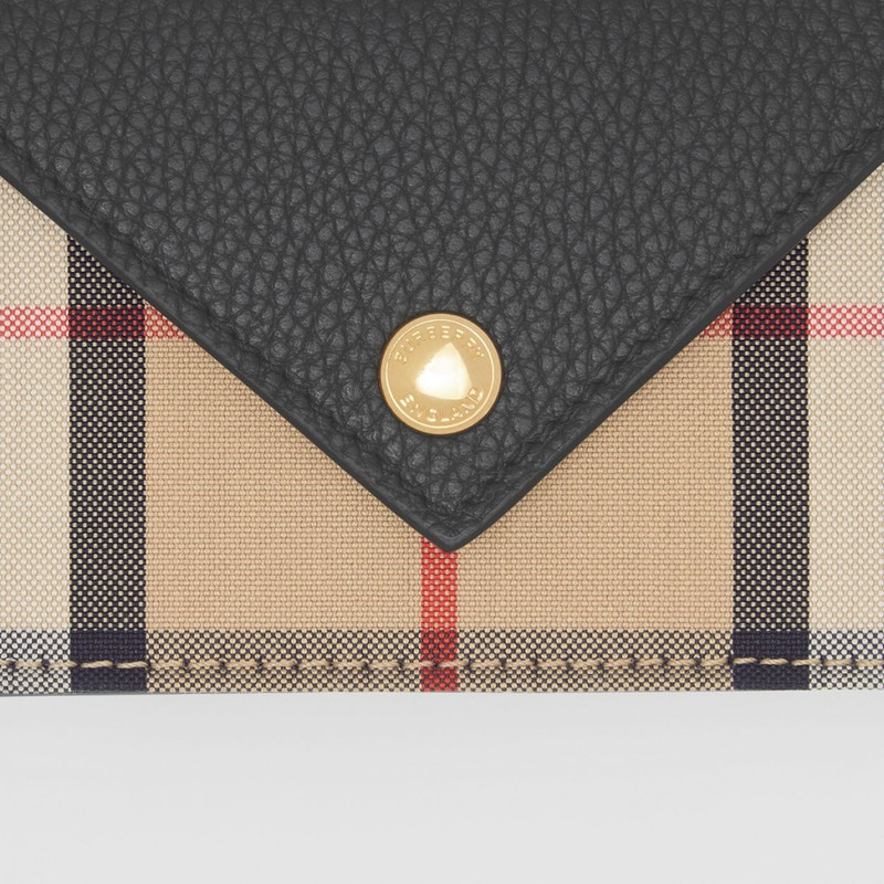 Burberry Vintage Check and Leather Card Case with Strap outlook