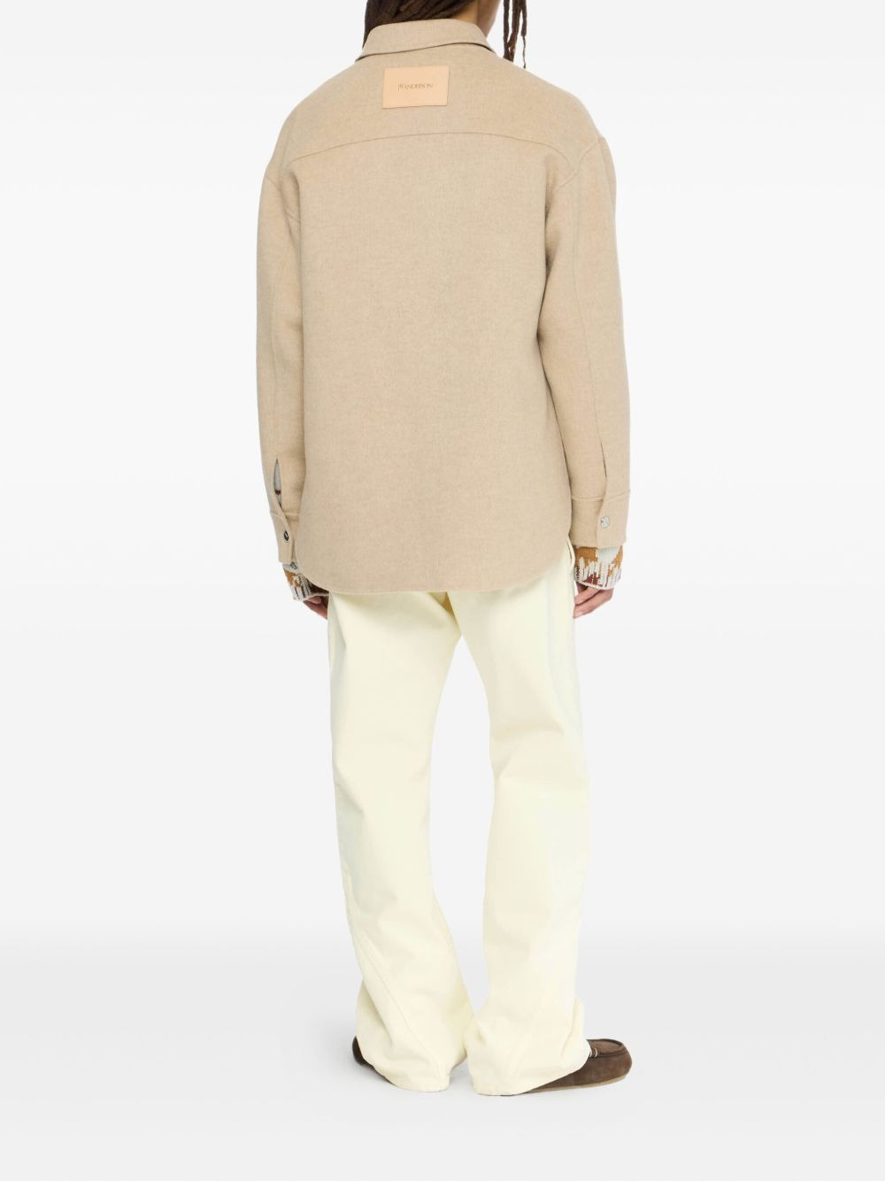 patch-pocket shirt jacket - 3