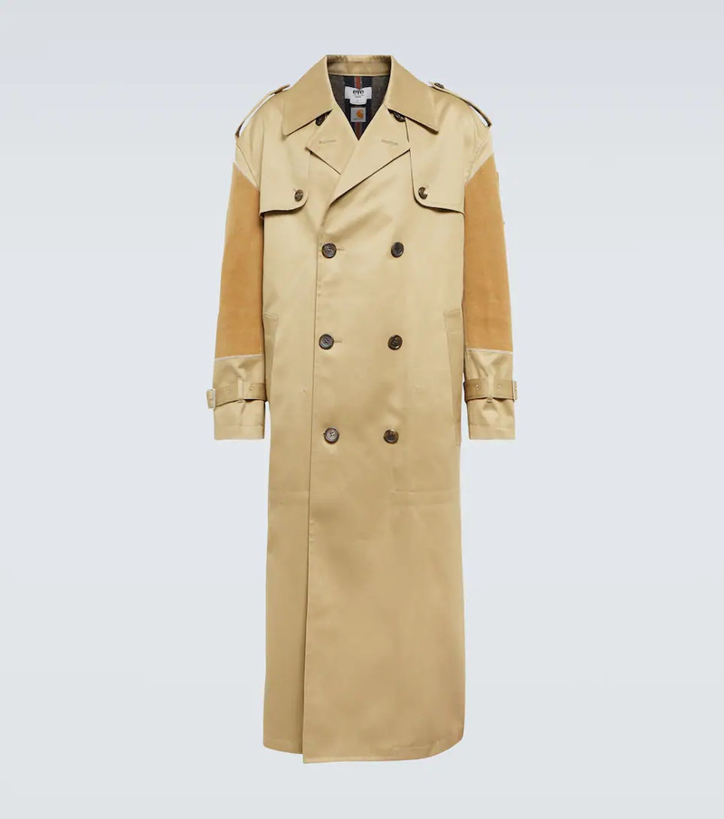 x Carhartt panelled trench coat 1