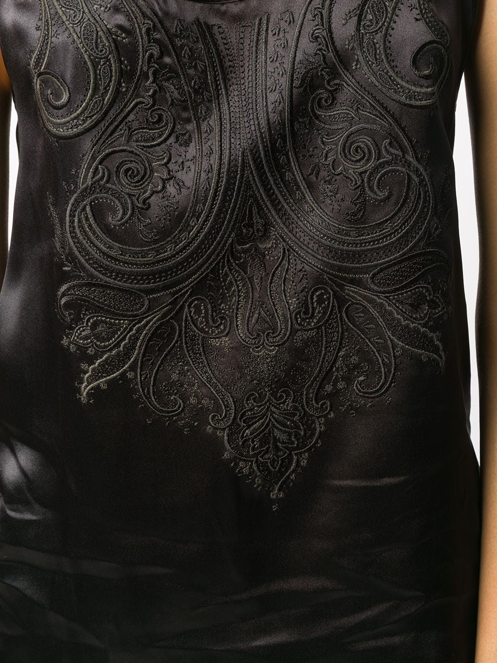 embroidered vest top - 5