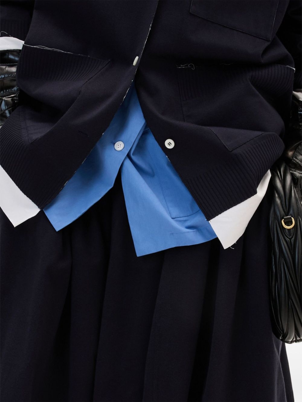 Knit and poplin shirt - 5