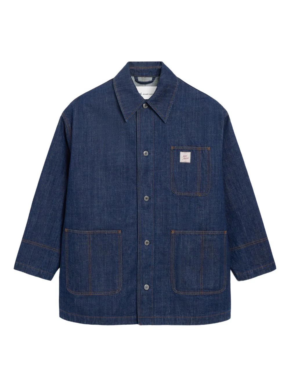 heritage-label denim jacket - 1