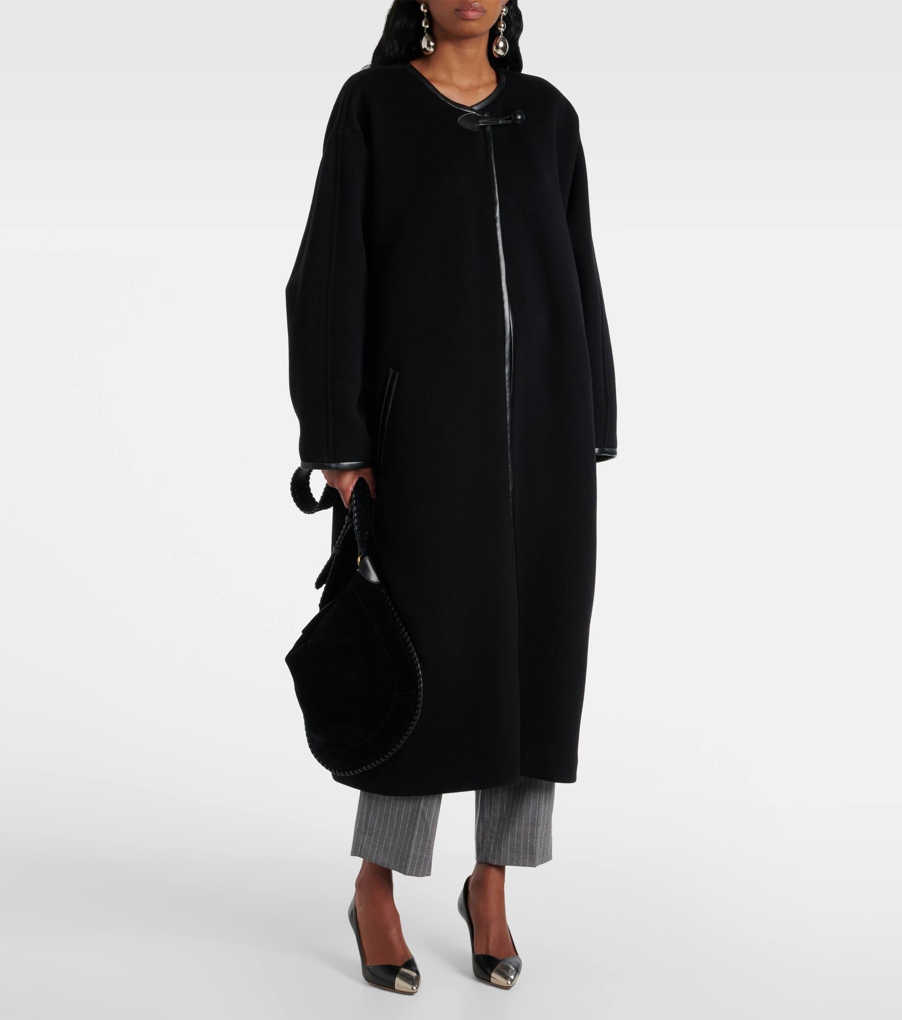 Elza wool and cashmere coat - 6