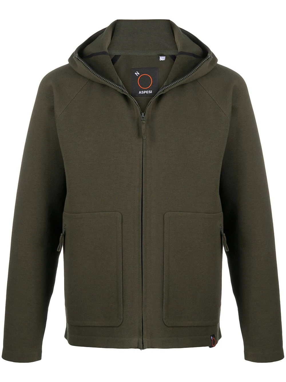 zipped hooded jacket - 1