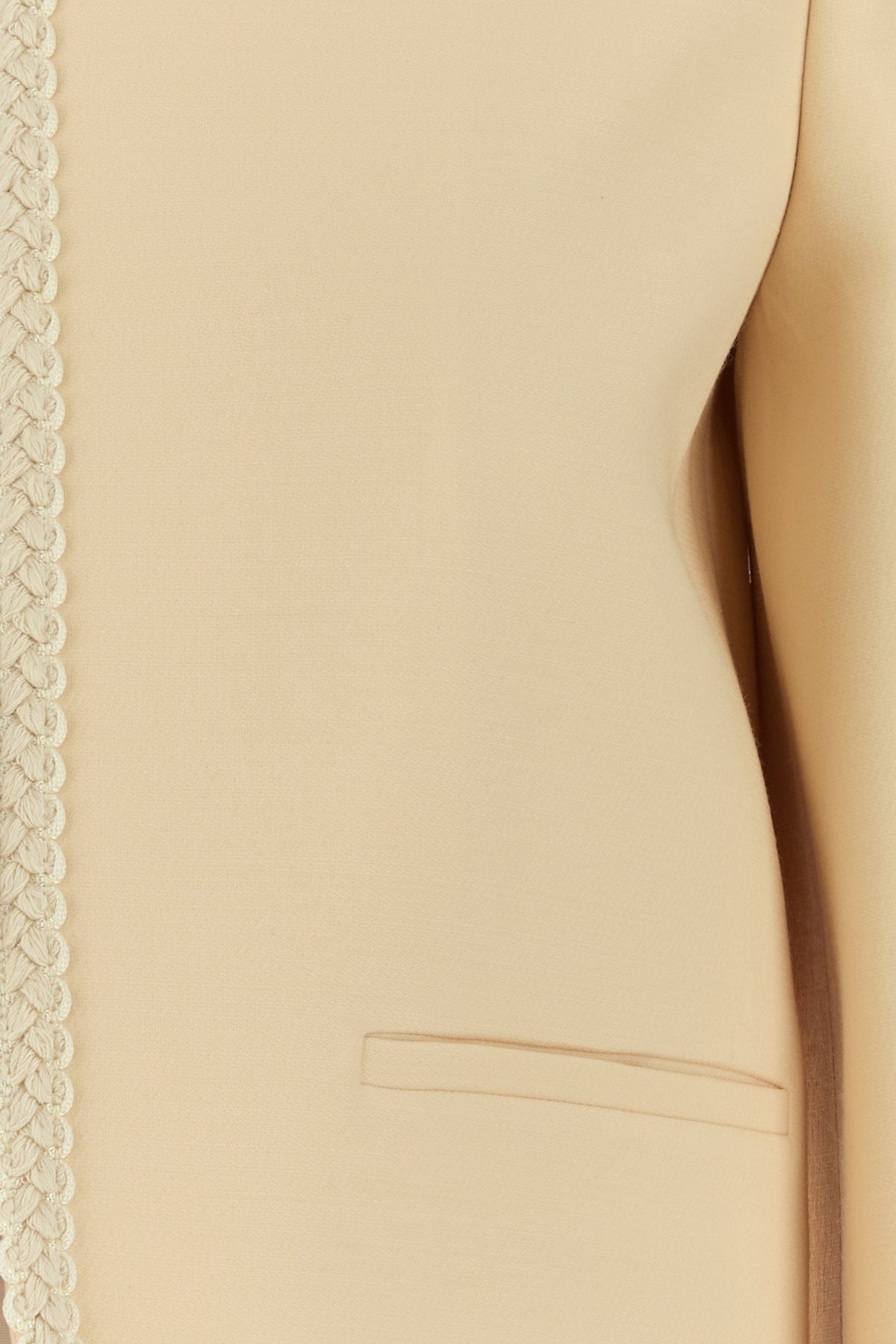 Cream crepe couture blazer - 3