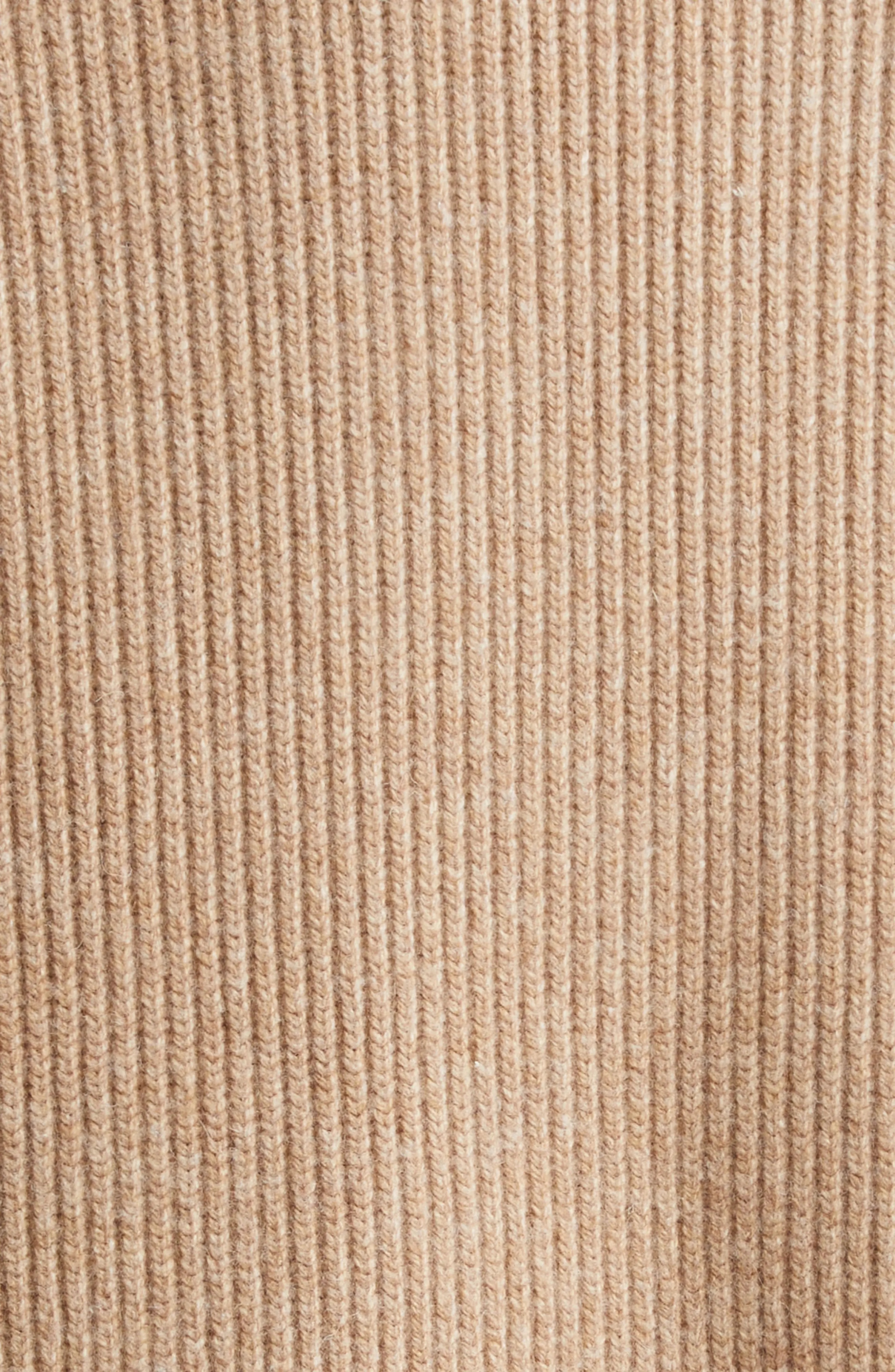 Wool Blend Rib Cardigan Coat - 5