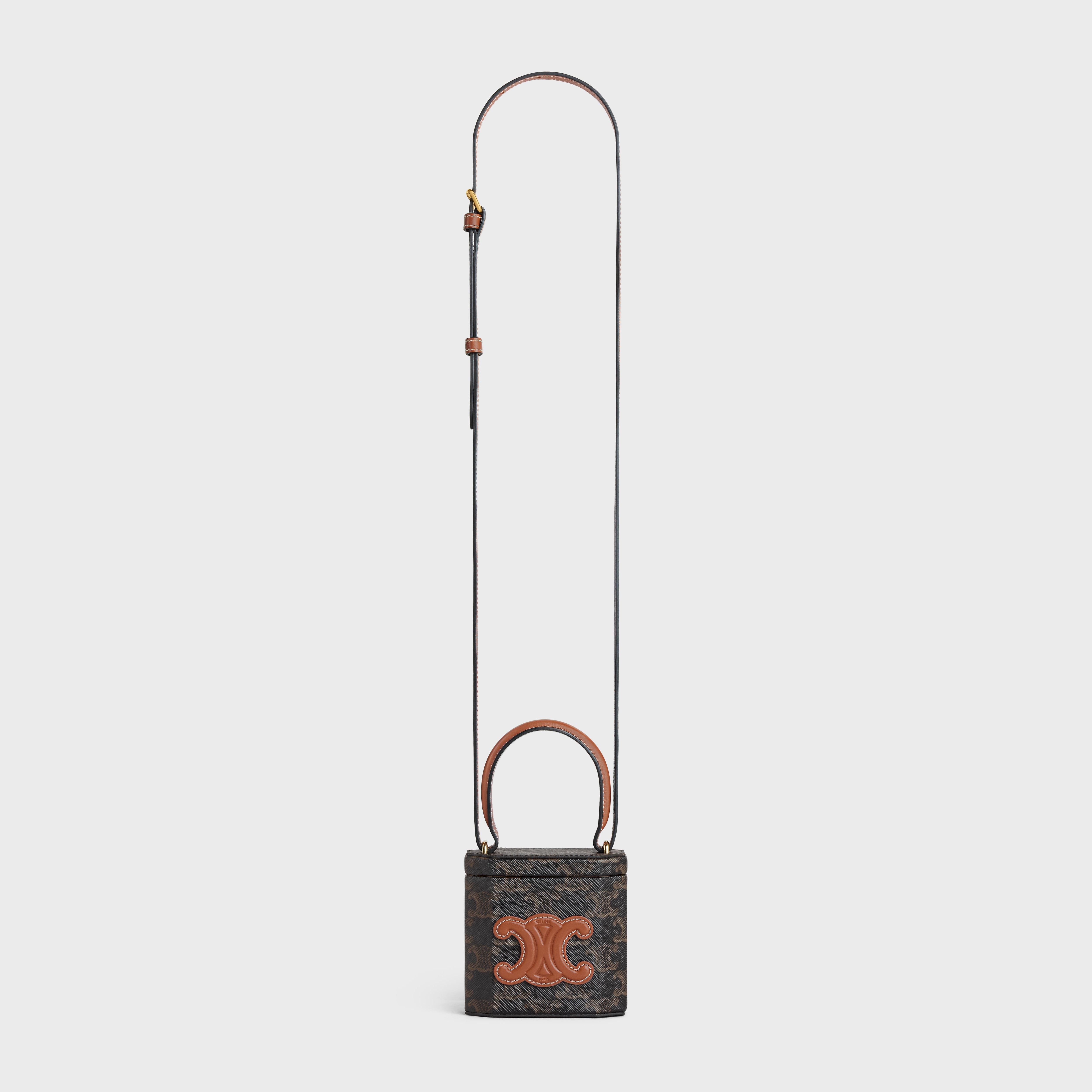 lock bag cuir triomphe in TRIOMPHE CANVAS and CALFSKIN - 6